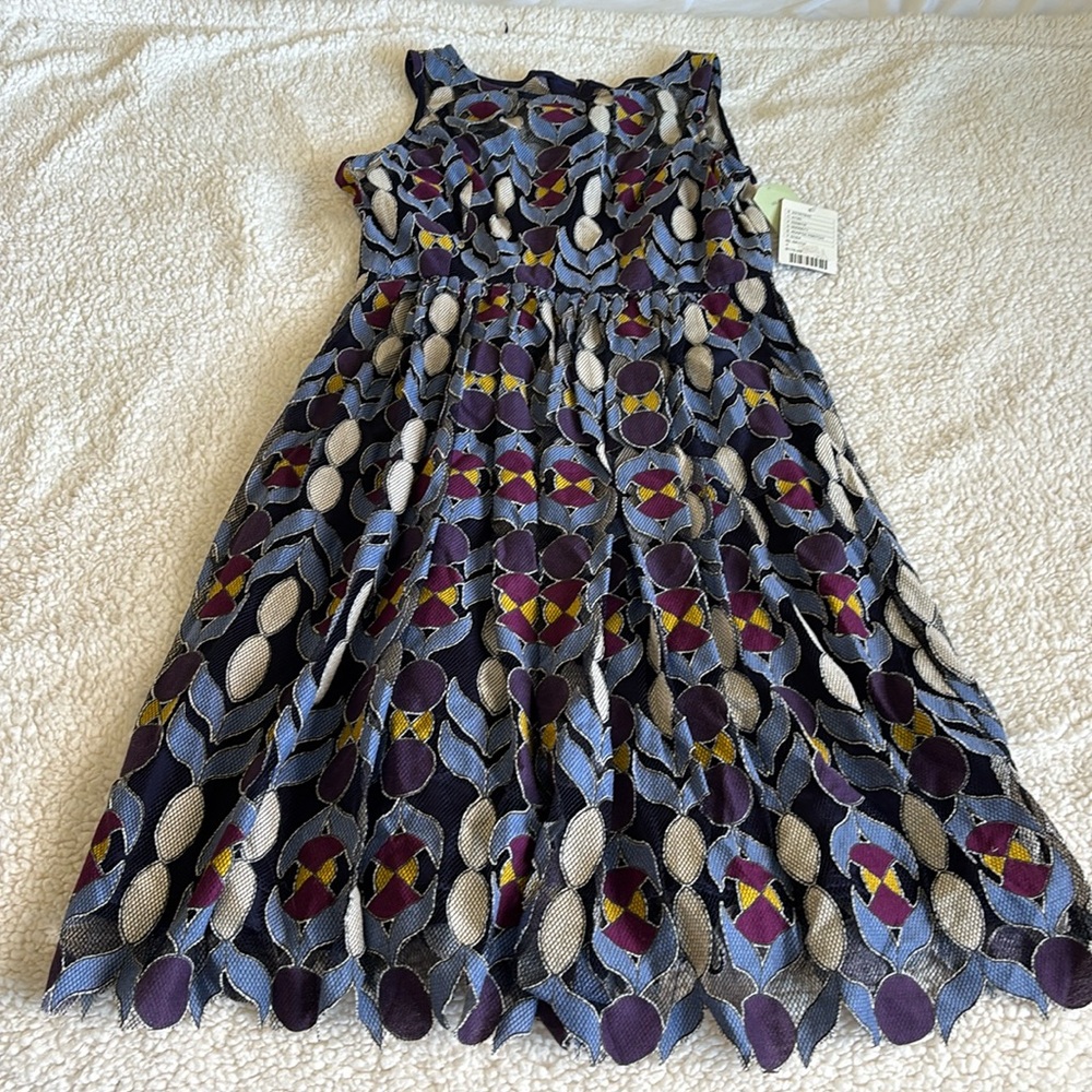 NWT Maeve Multicolored Lined Midi Dress